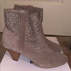 American Eagle Suede Heeled Booties